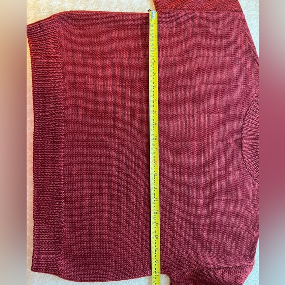 Misha and puff cranberry drafting mock neck sweater - Picture 3 of 3